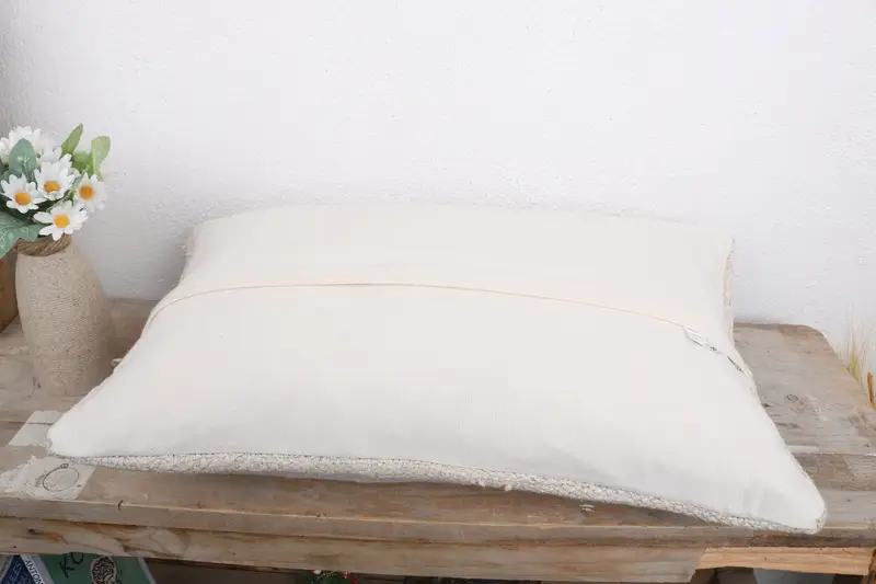 Antique Pillows, Oriental Pillow Case, Vintage Pillow, Boho Pillow Sham Cover, Cushion Cover, 12x20 White Pillow Sham, Patio Pillow Cover - 7