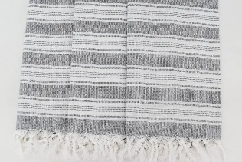 Personalized Wedding Gift For Couple, Bachelorette Party Gifts Bridesmaids, Custom Towel, Absorbent towel, 70x40 Cotton Striped Towel, Holiday Towel - 6