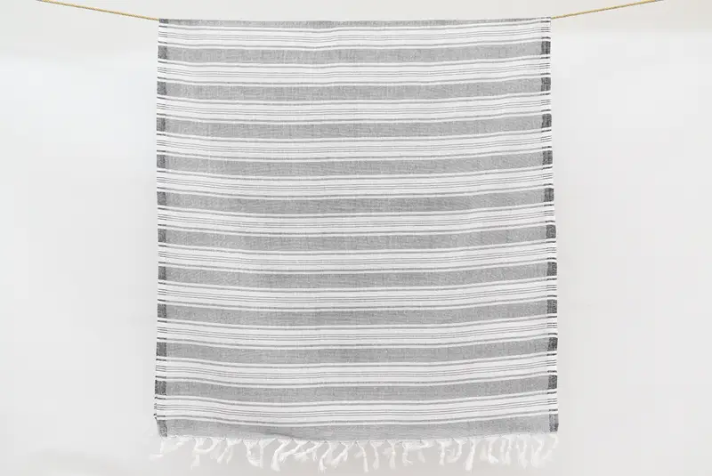 Personalized Wedding Gift For Couple, Bachelorette Party Gifts Bridesmaids, Custom Towel, Absorbent towel, 70x40 Cotton Striped Towel, Holiday Towel - 8