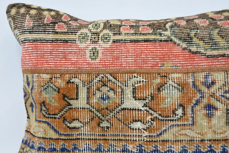 Pillow for Sofa, Throw Kilim Pillow, Pillow Sham, Yoga Pillow Cover, Chair Cushion Cover, Chair Pillow Sham, Gift Pillow, 20x28 Brown Pillow - 2