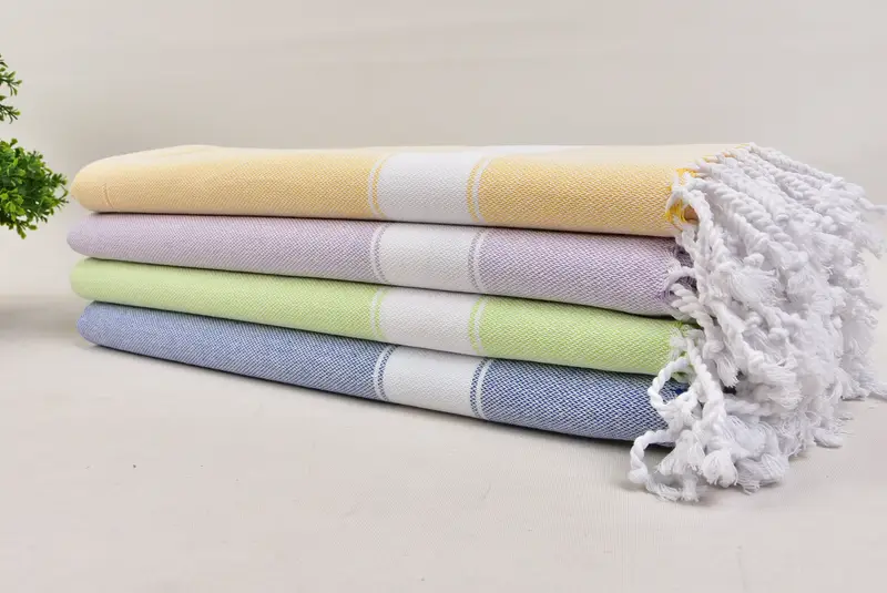 Lightweight Turkish towel, Bridesmaid Gifts Personalized, Custom Turkish Towel, 70x40 Cotton Striped Towel, Bath towel, Turkish Towel USA - 3