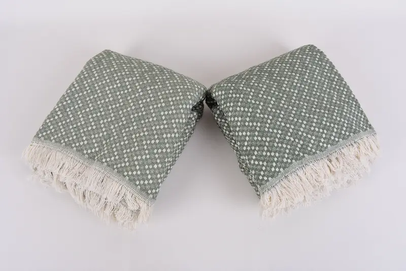 Türk plajı battaniyesi, battaniye atma, düğün iyilikleri, bekarlık iyiliği, 76x68 pamuklu balıksırtı havlu, ev dekor için hediye, monogram battaniye - 6