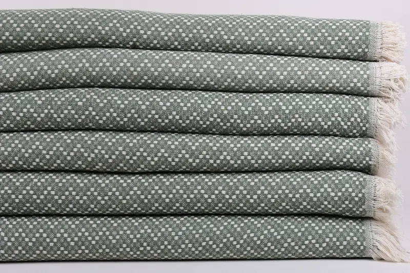 Türk plajı battaniyesi, battaniye atma, düğün iyilikleri, bekarlık iyiliği, 76x68 pamuklu balıksırtı havlu, ev dekor için hediye, monogram battaniye - 3