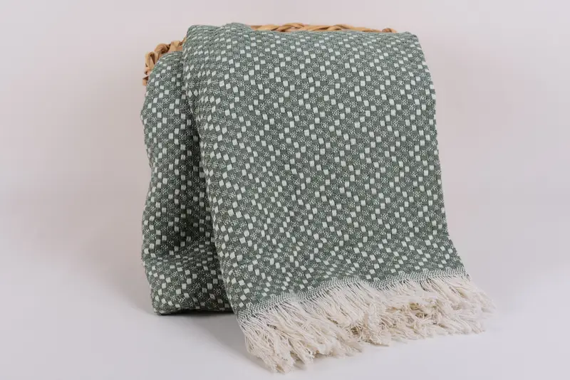 Türk plajı battaniyesi, battaniye atma, düğün iyilikleri, bekarlık iyiliği, 76x68 pamuklu balıksırtı havlu, ev dekor için hediye, monogram battaniye - 5