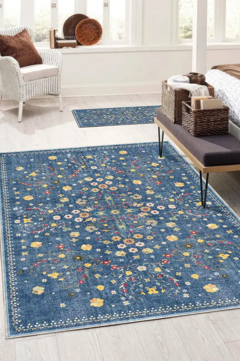 エレガントなプリントラグ：モダンなデザイン、柔らかい生地、ユニークなパターン。