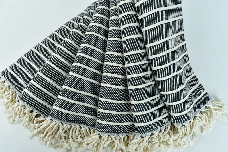 Luxury Turkish Bath Towel, Home Decor Towel, Bachelorette Party Gifts, Organic Turkish towel, Absorbent towel, 70x40 Bamboo Herringbone Towel - 4