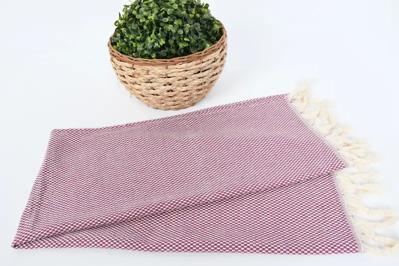 Mutfak havlu, onun için yıldönümü hediyesi, düğün iyilikleri, 40x18 pamuklu polka nokta havlu, düğün hediyesi mutfak havlu, monogram el havlu, yaz havlu - 4