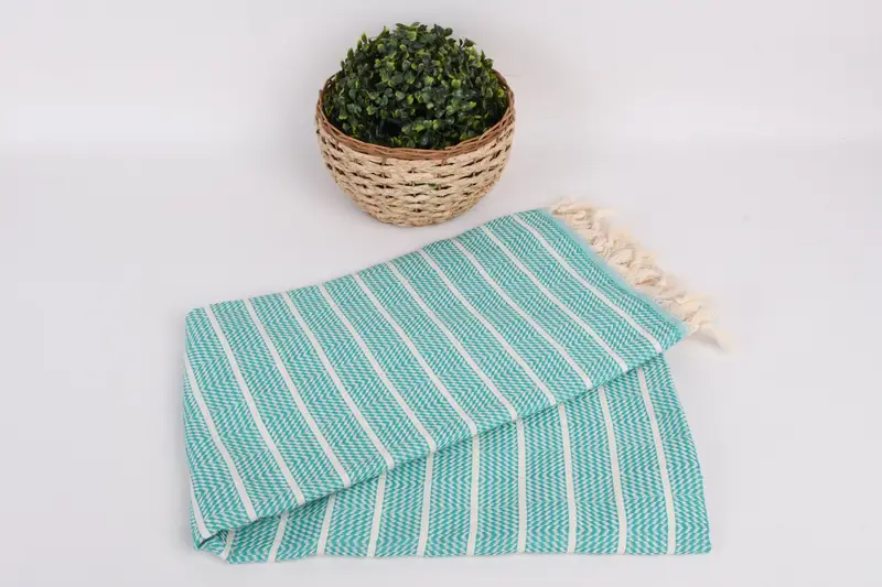 House Warming Gift, Turkish hand towel, Beach towel, Girls Weekend Getaways Gifts, 70x40 Cotton Striped Towel, Thin towel, Pool Towels, Yoga Towel - 4