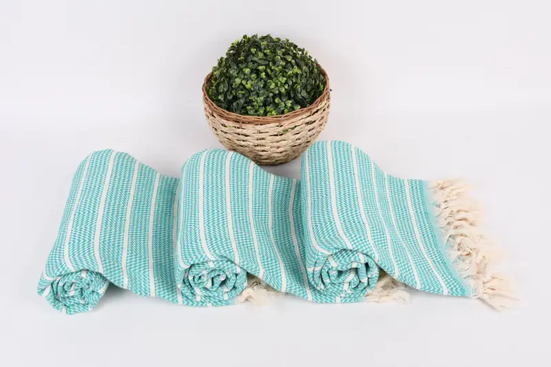 House Warming Gift, Turkish hand towel, Beach towel, Girls Weekend Getaways Gifts, 70x40 Cotton Striped Towel, Thin towel, Pool Towels, Yoga Towel - 8