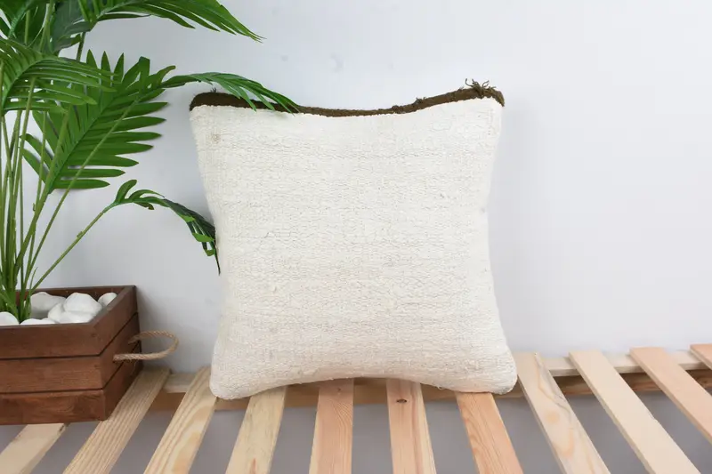 Customized Pillow Sham, Pillow, Kilim Pillow, Ethnic Pillow Cover Cushion Cover, Pillow for Sofa, 16x16 White Cushion Case, Gift Pillow - 1