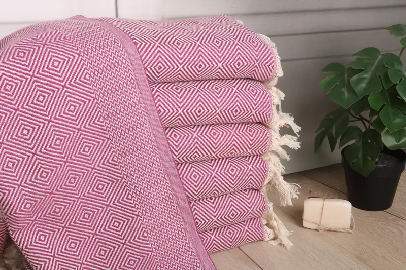 Bathroom Towels, Spa Gift, 36x20 Cotton Diamond Towel, Gift For Her, Custom Hand Towel, Housewarming Gift, Towel With Name, Personalized Dish Towel - 1