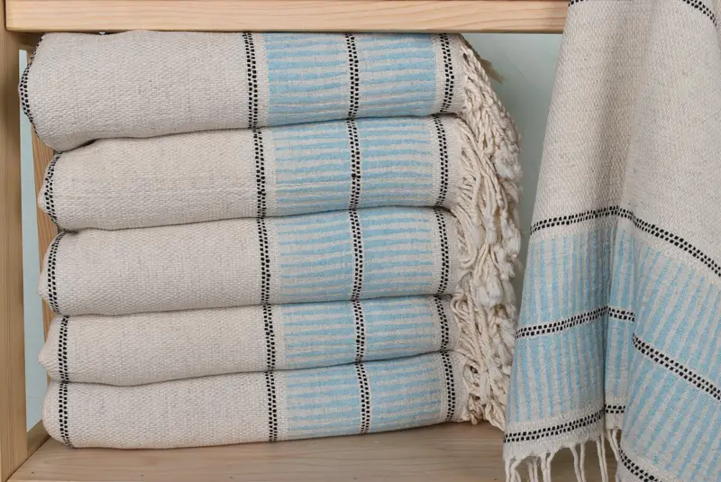 Monogram Towels, Eco-friendly Turkish peshtemal towel, 70x40 Linen Striped Towel, Lightweight towel, Gift Boxes Towel, Hammam towel, Absorbent towel - 2