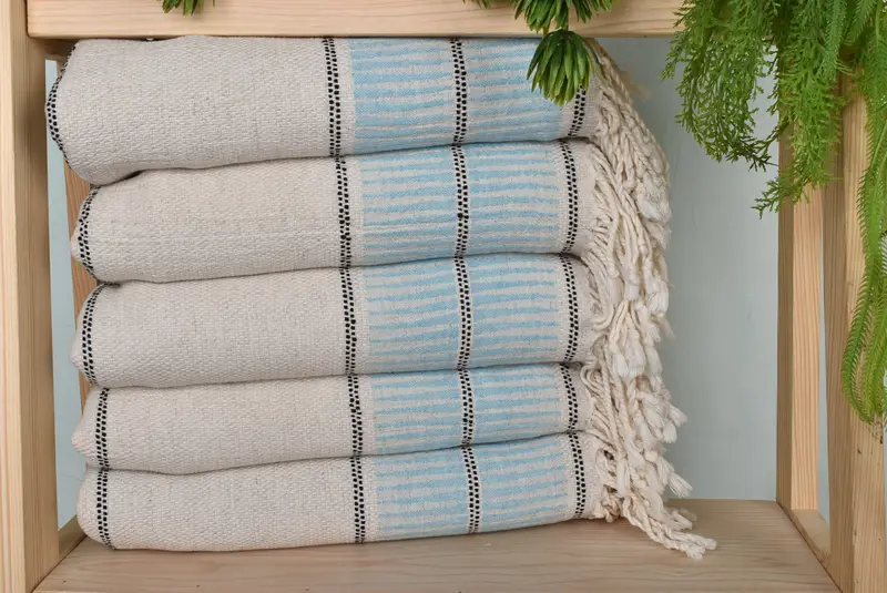 Monogram Towels, Eco-friendly Turkish peshtemal towel, 70x40 Linen Striped Towel, Lightweight towel, Gift Boxes Towel, Hammam towel, Absorbent towel - 1