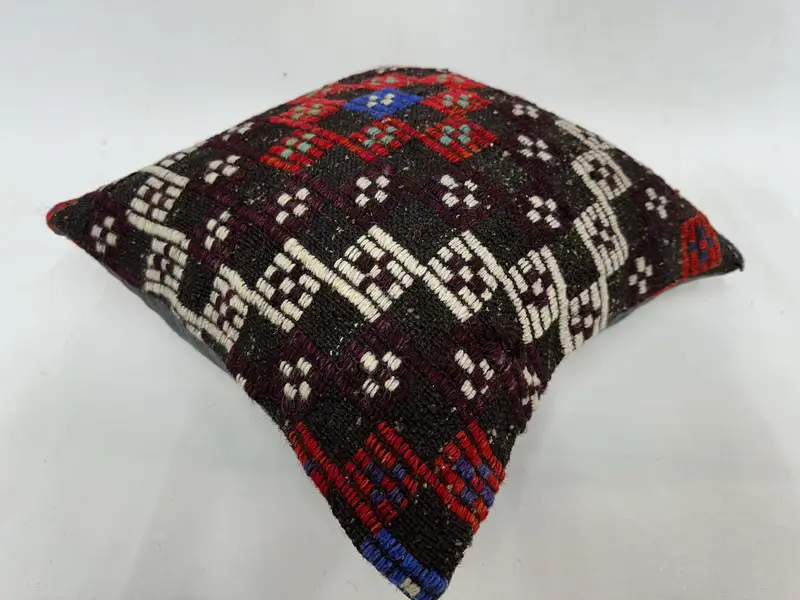 18x18 White Pillow Cover, Kilim Cushion Sham, Cushion Cover, Home Decor Pillow, Indoor Pillow, Turkish Rugs Cushion Case, Boho Pillow - 6