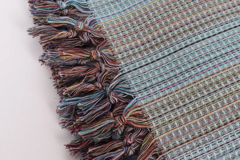 92x88 Cotton Geometric Towel, Decorative Blanket, Woven Throw Blanket, Turkish Cotton Throw Blanket, Monogram Beach Blanket, Tablecloth, Home Gift - 7