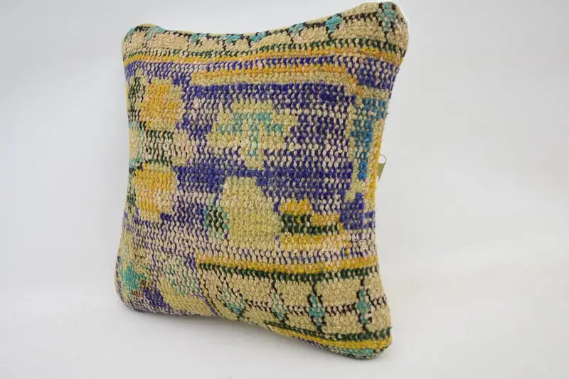 Chair Pillow Case, Handmade Kilim Cushion, Kilim Pillow, 12x12 Orange Pillow, Custom Cushion Case, Christmas Cushion Case, Boho Pillow, Cushion Case - 3