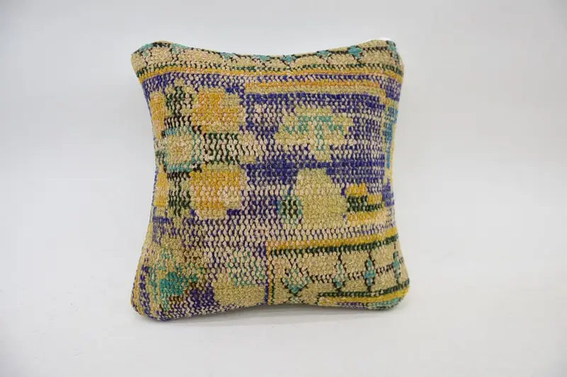 Chair Pillow Case, Handmade Kilim Cushion, Kilim Pillow, 12x12 Orange Pillow, Custom Cushion Case, Christmas Cushion Case, Boho Pillow, Cushion Case - 4