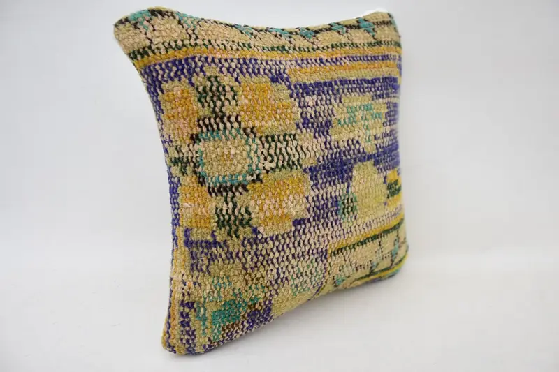 Chair Pillow Case, Handmade Kilim Cushion, Kilim Pillow, 12x12 Orange Pillow, Custom Cushion Case, Christmas Cushion Case, Boho Pillow, Cushion Case - 2