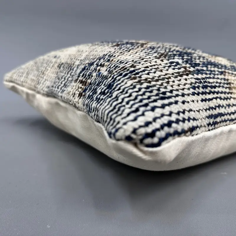 Decorative Pillow Cover, Tribal Cushion Cover, Shabby Chic Pillow, Pillow Case, 12x12 Blue Cushion, Boho Pillow, Turkish Pillow, Kilim Pillow Cover - 6