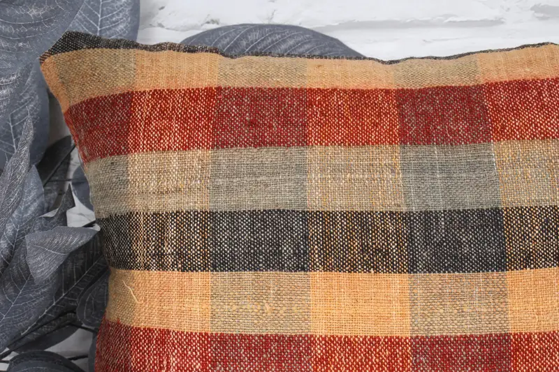 Morroccon Kilim Cushion Pillow, 18x18 Red Pillow, Gift Pillow, Pillow Case, Armchair Pillow Cover, Boho Pillow, Retro Cushion Case, Pillow for Sofa - 2