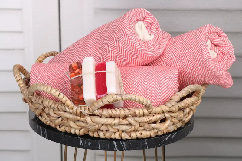 Birthday Gift, Beach Towel Bulk, Bachelorette Gifts, Personalized Turkish Towel, Turkish Towel Set, Hammam Towel USA, 70x40 Cotton Herringbone Towel - 4