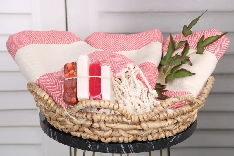 Birthday Gift, Beach Towel Bulk, Bachelorette Gifts, Personalized Turkish Towel, Turkish Towel Set, Hammam Towel USA, 70x40 Cotton Herringbone Towel - 5