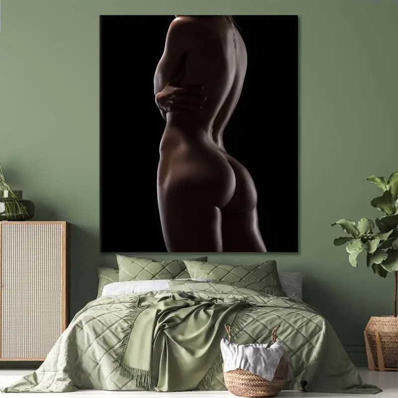 Erotic Wall Art, Erotic Nude Canvas, Sexy Body Decor, Sensual Art, Girl Nu Print, Bedroom Wall Decor, Erotic Mature Art, Nude Canvas, Mature - 5