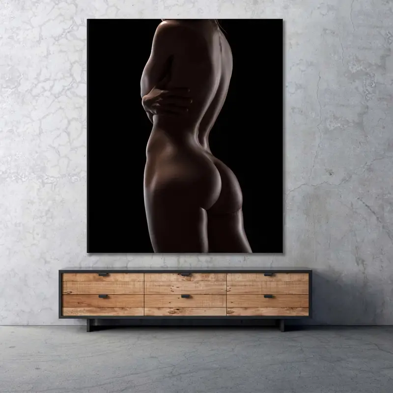 Erotic Wall Art, Erotic Nude Canvas, Sexy Body Decor, Sensual Art, Girl Nu Print, Bedroom Wall Decor, Erotic Mature Art, Nude Canvas, Mature - 3