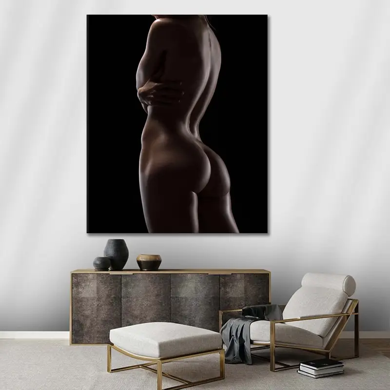 Erotic Wall Art, Erotic Nude Canvas, Sexy Body Decor, Sensual Art, Girl Nu Print, Bedroom Wall Decor, Erotic Mature Art, Nude Canvas, Mature - 4