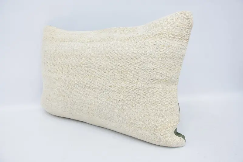 Kilim Rug Cushion Cover, 16x24 White Cushion Case, Kilim Rug Cushion Case, Kilim Cushion Sham, Kilim Pillow, Pillow for Couch, Pillow - 4