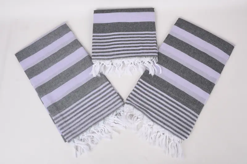 Personalized Wedding Gift For Couple, Embroidered Towel, Yoga Towel, 68x36 Cotton Striped Towel, Bridal Shower Gift, Sand-resistant towel - 6