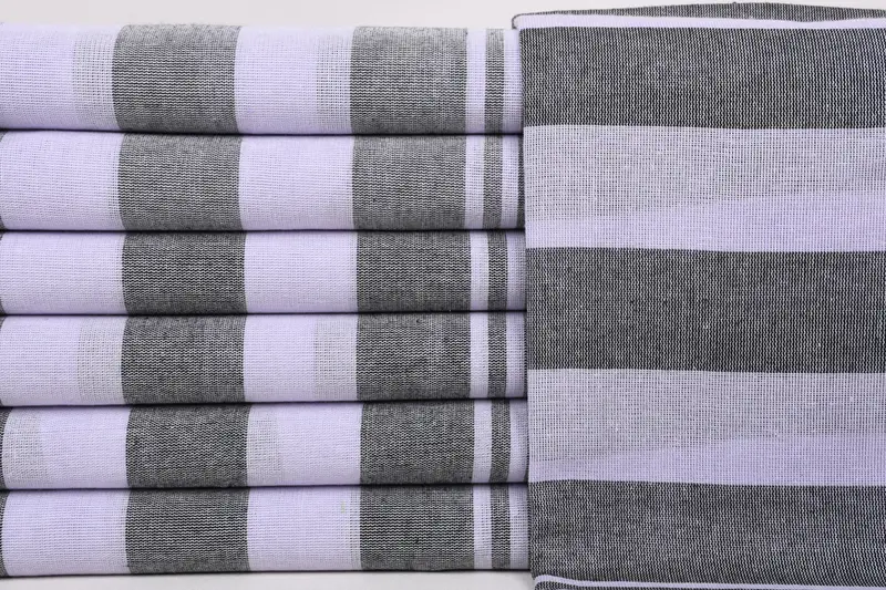 Personalized Wedding Gift For Couple, Embroidered Towel, Yoga Towel, 68x36 Cotton Striped Towel, Bridal Shower Gift, Sand-resistant towel - 1