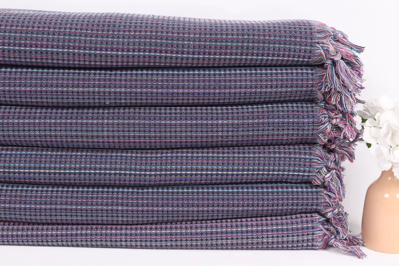 92x88 Cotton Geometric Towel, Woven Throw Blanket, Valentines Day Gift Idea, Beach Wedding Favor, Custom Wedding Gifts, Bedspread, Turkish Bedspread - 3
