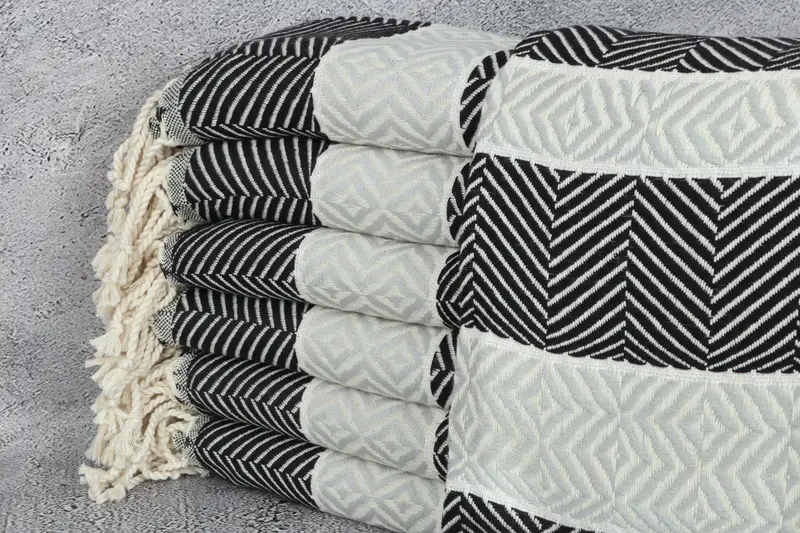 Monogram Turkish Towel, Turkish bath towel, Handmade Turkish Towel, Welcome Wedding Gift, Antibacterial Turkish peshtemal towel, Custom Towel - 1