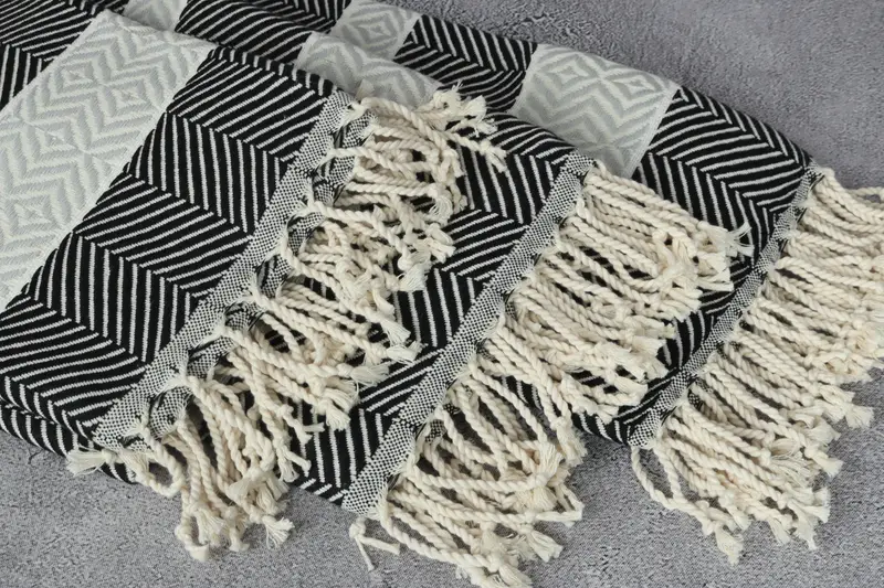 Monogram Turkish Towel, Turkish bath towel, Handmade Turkish Towel, Welcome Wedding Gift, Antibacterial Turkish peshtemal towel, Custom Towel - 5
