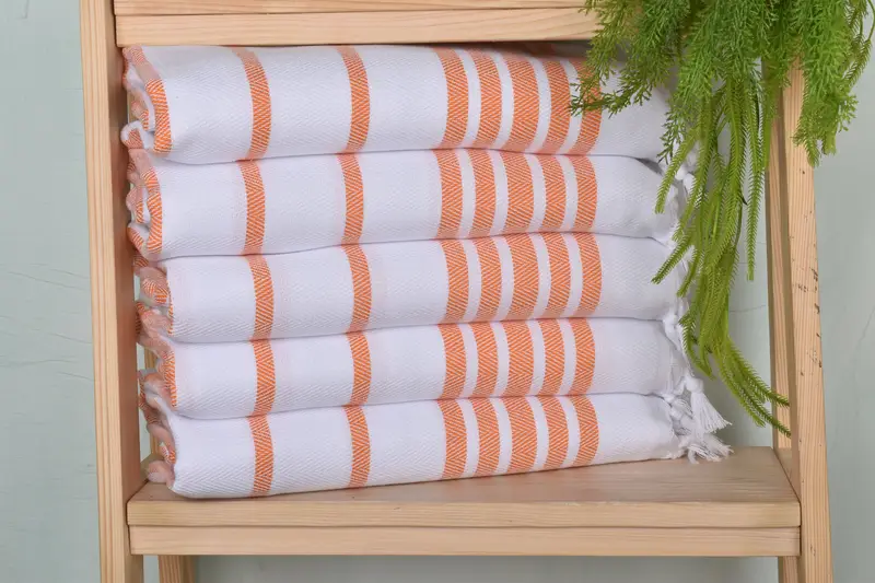 Monogram el havlu, spa hediyesi, Türk çay havlu, özelleştirilmiş Türk havlu, spa havlu, 36x24 pamuklu balıksırtı havlu, monogramlı el havlu - 1