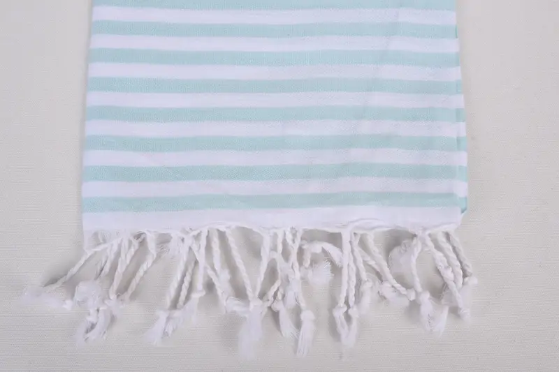 Yoga Towel, Organic Cotton Towel, 68x36 Cotton Striped Towel, Personalized Beach Towel, Custom Wedding Gift, Bathroom Towel, Bachelorette Party Gift - 3