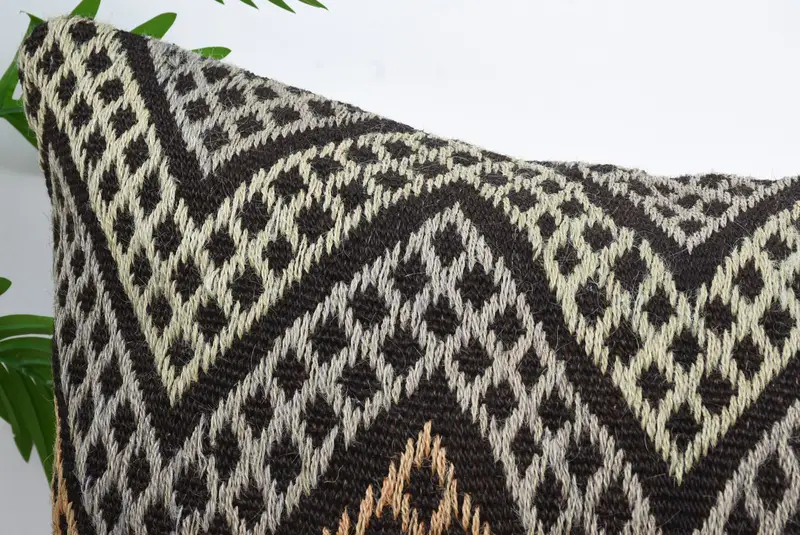 Turkish Kilim Pillow, Gift Pillow, Nomadic Pillow Sham, Office Chair Pillow Cover, 20x28 Brown Cushion Case, Cushion Cover, Home Decor Pillow - 2