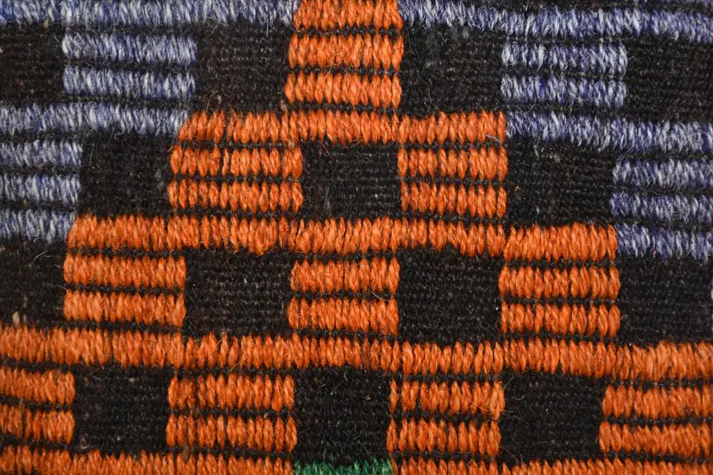 Almohada de diseñador de interiores, almohada simulada, caja de almohada auténtica, caja de almohada de naranja 14x14, almohada Kilim, almohada vintage - 3