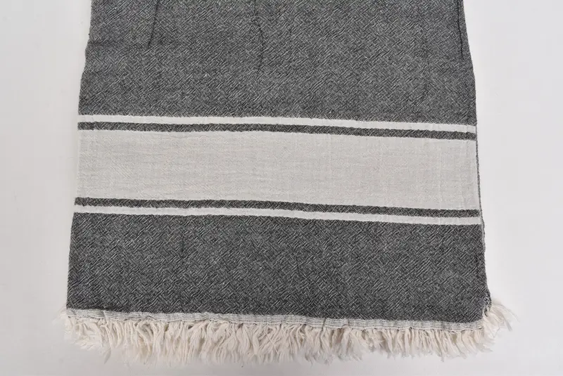 Boho Throw Blankets, Bachelorette Gifts, Bridal Shower Gift, 70x60 Cotton Striped Towel, Personalized Wedding Gift, Turkish Towel Blanket - 5