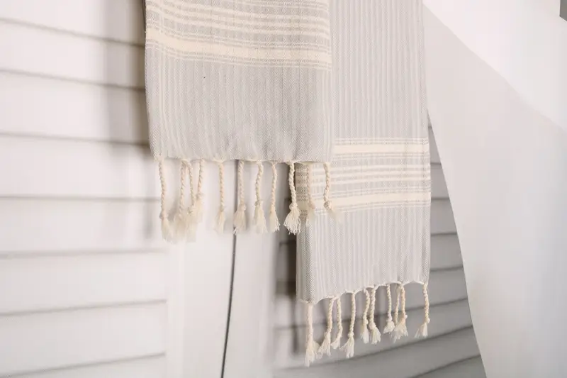 Custom Wedding Gifts, Kitchen Towel, Guest Towel, 40x18 Cotton Striped Towel, Turkish Hand Towel, Welcome Wedding Gift, Small Bath Towels, Spa Towel - 8
