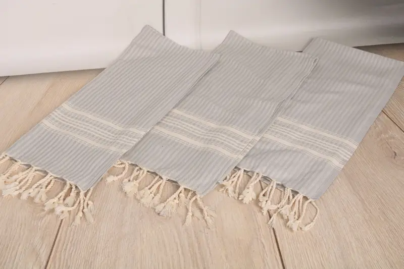Custom Wedding Gifts, Kitchen Towel, Guest Towel, 40x18 Cotton Striped Towel, Turkish Hand Towel, Welcome Wedding Gift, Small Bath Towels, Spa Towel - 6