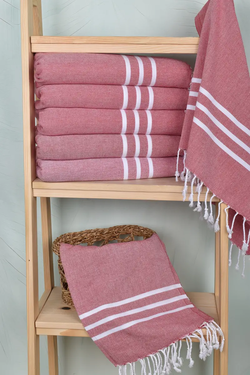 Decorative Towel, Wedding Shower Gift, Turkish Hand Towel, Wedding Gift, Housewarming Gift, Personalized Kitchen Towel, 40x24 Cotton Striped Towel - 3