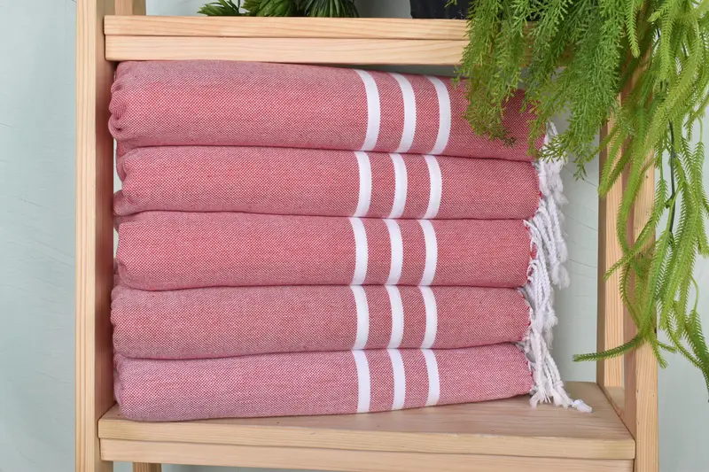 Decorative Towel, Wedding Shower Gift, Turkish Hand Towel, Wedding Gift, Housewarming Gift, Personalized Kitchen Towel, 40x24 Cotton Striped Towel - 1