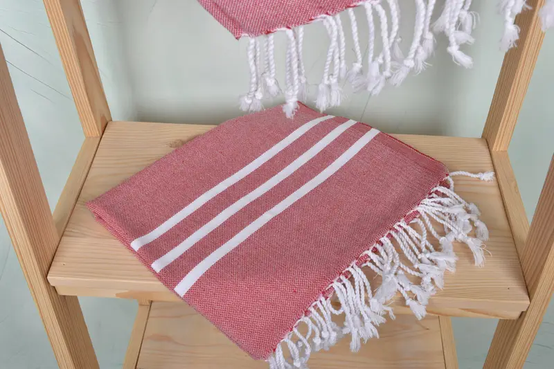 Decorative Towel, Wedding Shower Gift, Turkish Hand Towel, Wedding Gift, Housewarming Gift, Personalized Kitchen Towel, 40x24 Cotton Striped Towel - 5