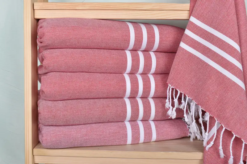 Decorative Towel, Wedding Shower Gift, Turkish Hand Towel, Wedding Gift, Housewarming Gift, Personalized Kitchen Towel, 40x24 Cotton Striped Towel - 2
