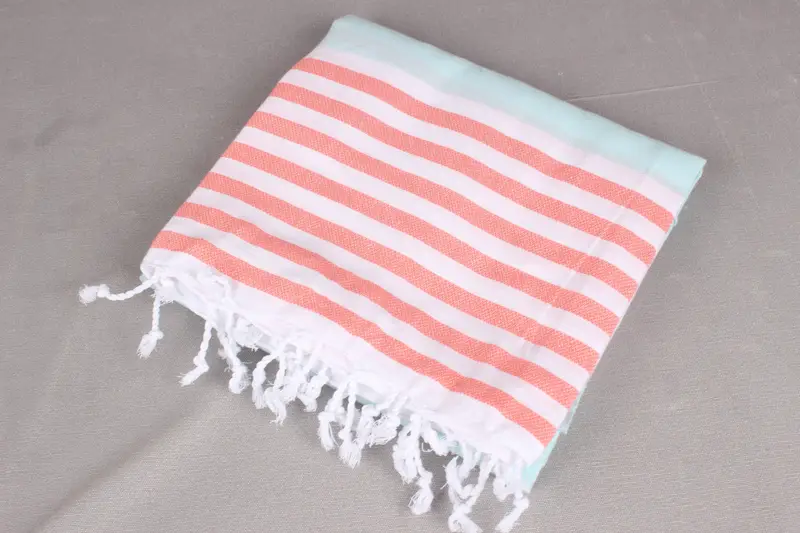 Valentines Day Gift For Him, Scarf Towel, 70x40 Cotton Striped Towel, Travel towel, Quick-dry peshtemal, Absorbent towel, Turkish bath towel for spa - 6