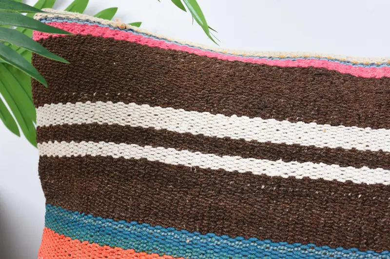 Handmade Cushion Cover, Turkish Kilim Pillow, 12x36 Green Cushion Cover, Interior Designer Pillow, Toss Pillow, Pillow Case, Throw Kilim Pillow - 2