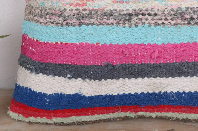 Handmade Rug Seat Pillow Case, Vintage Kilim Throw Pillow, 20x20 Pink Cushion Case, Throw Kilim Pillow, Cushion, Vintage Pillow - 3