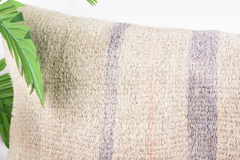 16x36 White Pillow, Kilim Pillow, Turkish Kilim Pillow, Pillow for Sofa, Sofa Bolster Cushion, Pillow Sham, Couch Pillow Sham - 2